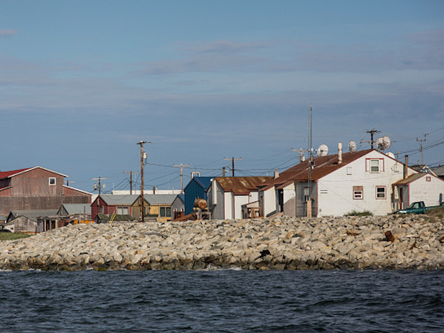 Eroding Alaska village to vote on whether to move or stay