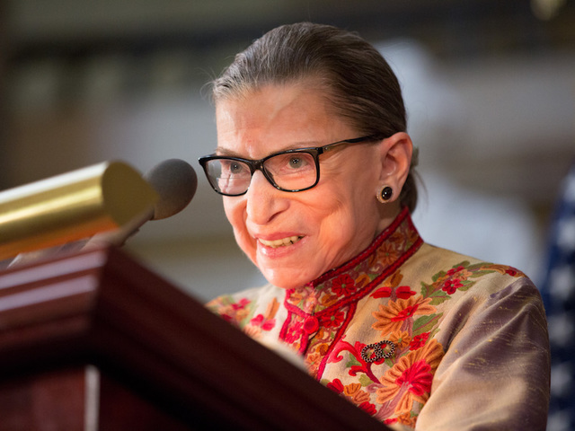 Ruth Bader Ginsburg, with clerk hires, signals desire to outlast Trump
