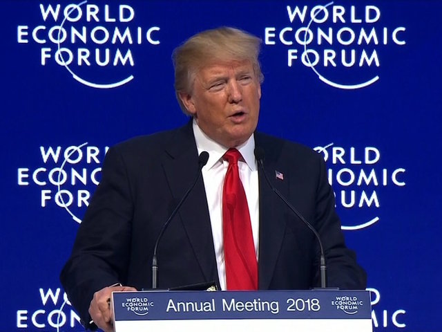 Trump pushes 'America First' in Davos